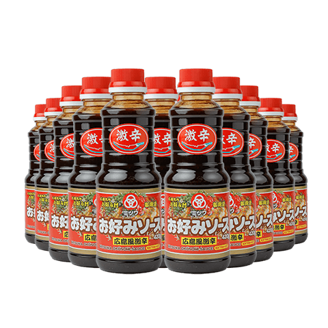 ミツワ　広島風激辛お好みソース　1ケース（20本入り）